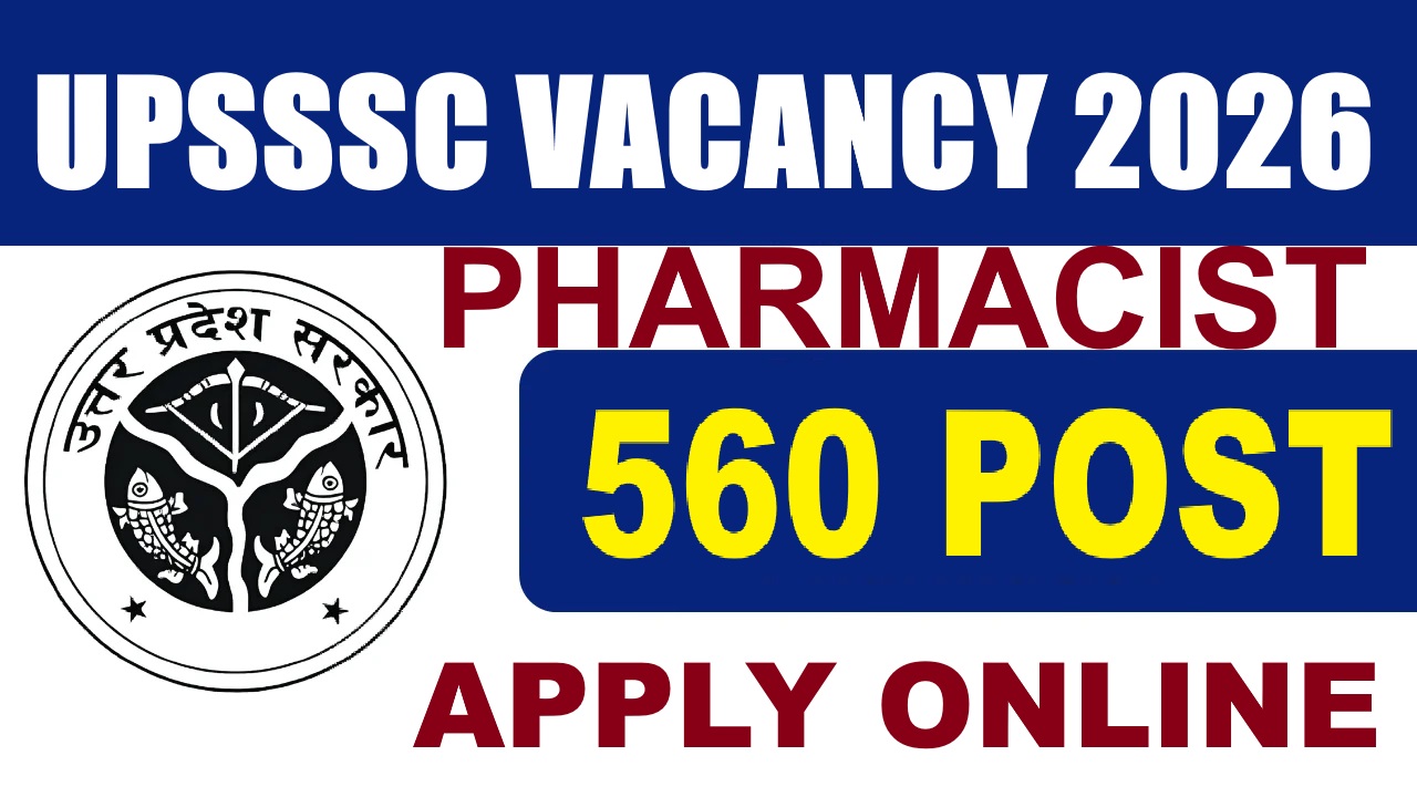 UPSSSC Pharmacist Recruitment 2026
