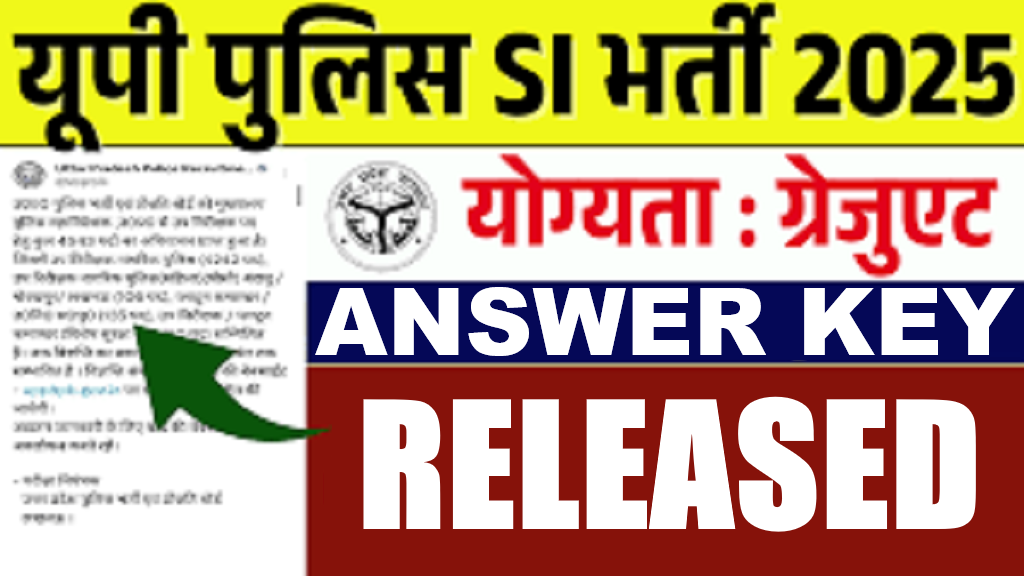 UP Police SI Answer Key 2026
