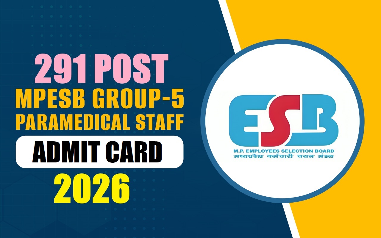 MPESB Group 5 Paramedical Admit Card 2026