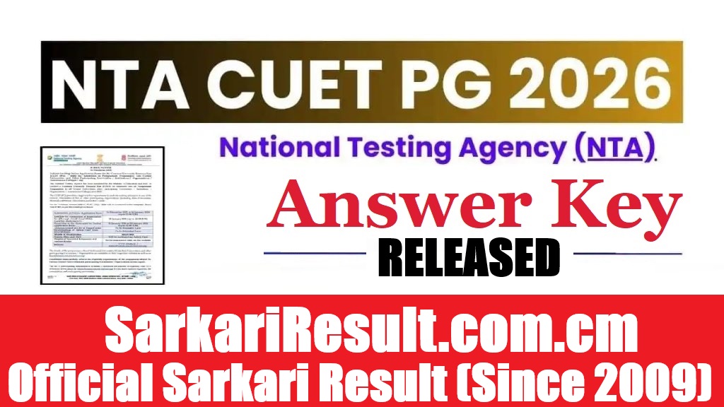 NTA CUET PG Answer Key 2026