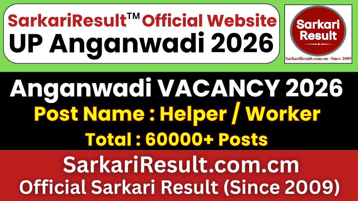 UP Anganwadi Bharti Recruitment 2026