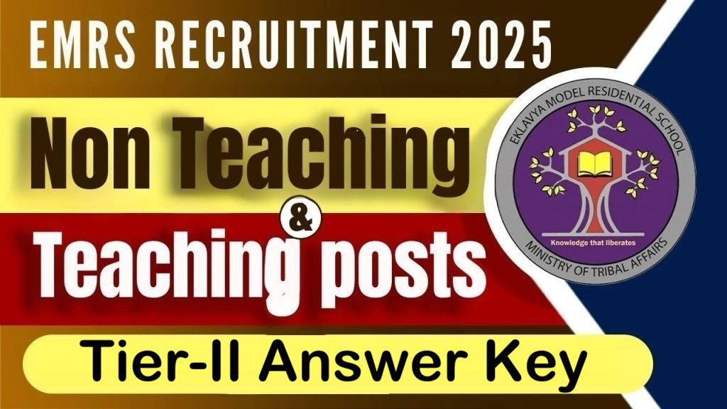 EMRS Teaching/ Non Teaching Tier-II Answer Key 2026 Out