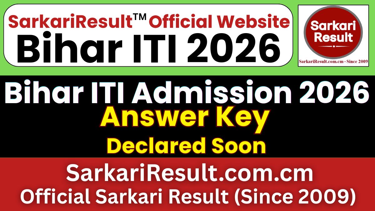 Bihar ITI CAT Answer Key 2026