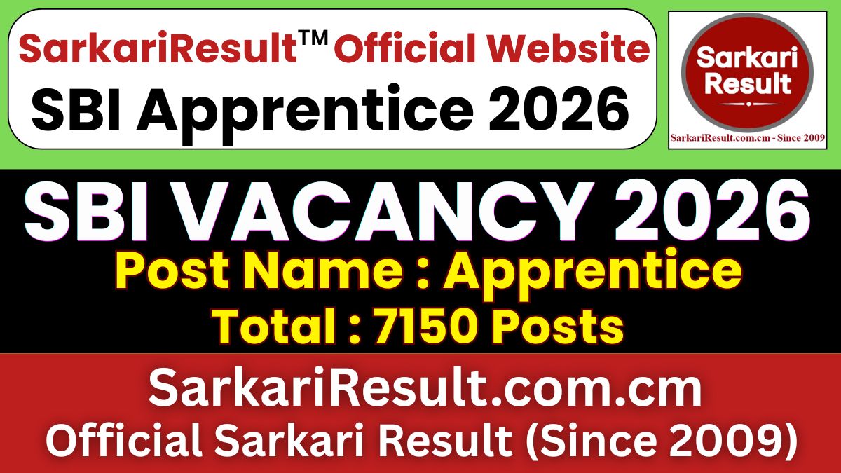 SBI Apprentice Recruitment 2026