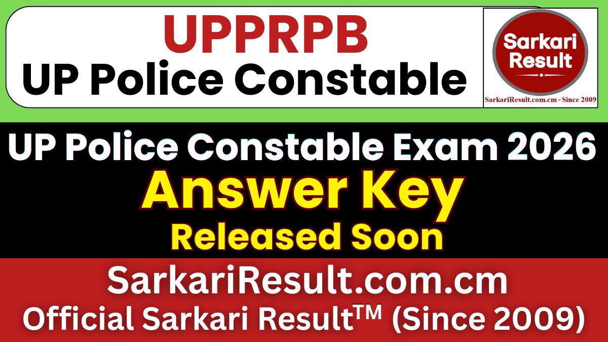 UP Police Constable Answer Key 2026