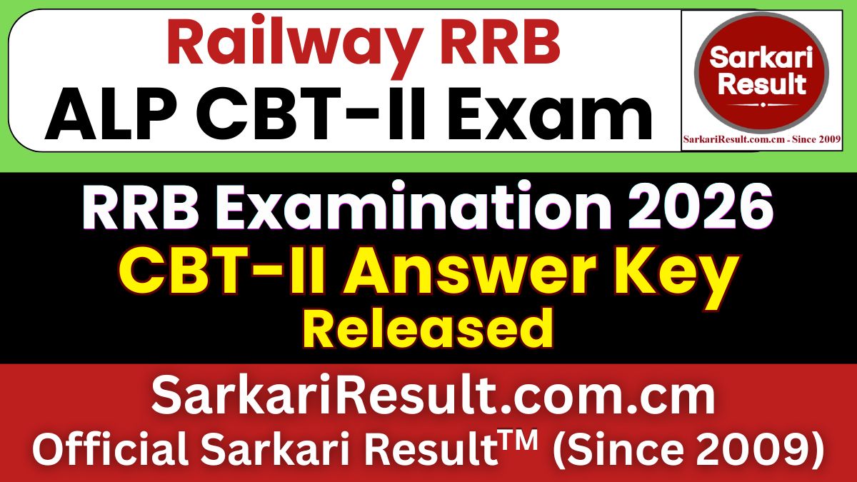 RRB ALP CBT-II Answer Key 2026