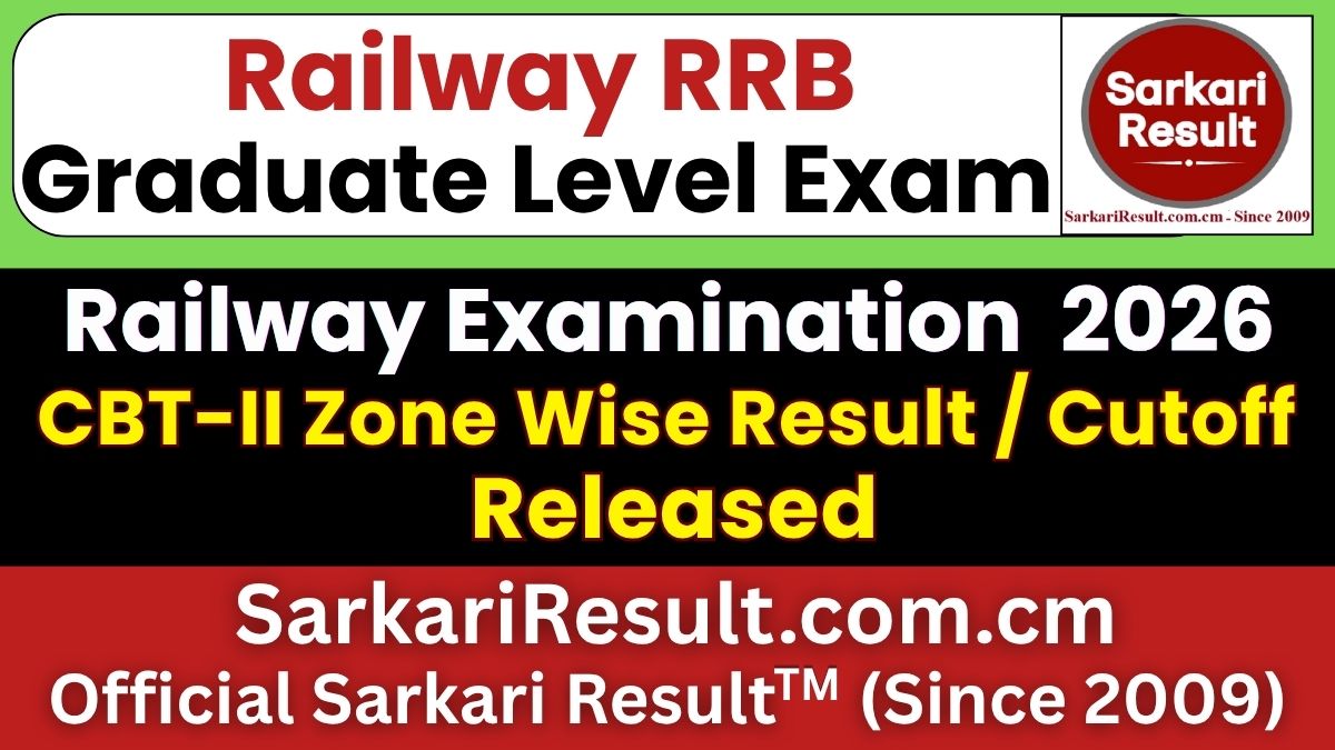 RRB NTPC Graduate Level CBT-II Result 2026