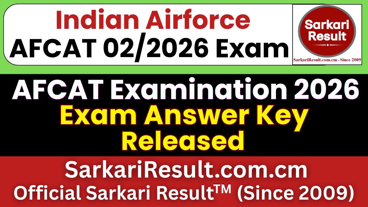 AFCAT 02/2026 Answer Key