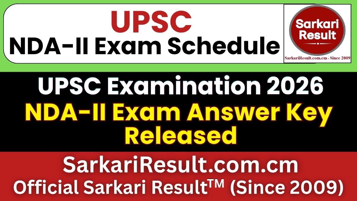 UPSC NDA II Answer Key 2026