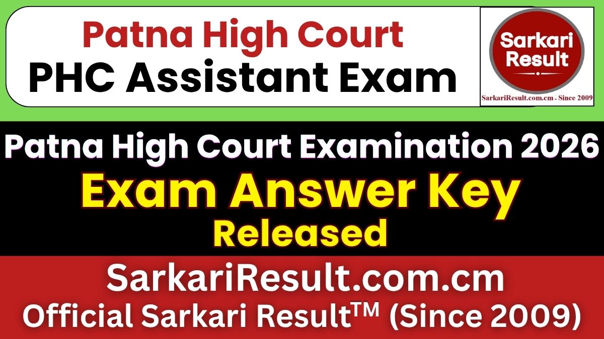 Patna High Court Assistant Answer Key 2026