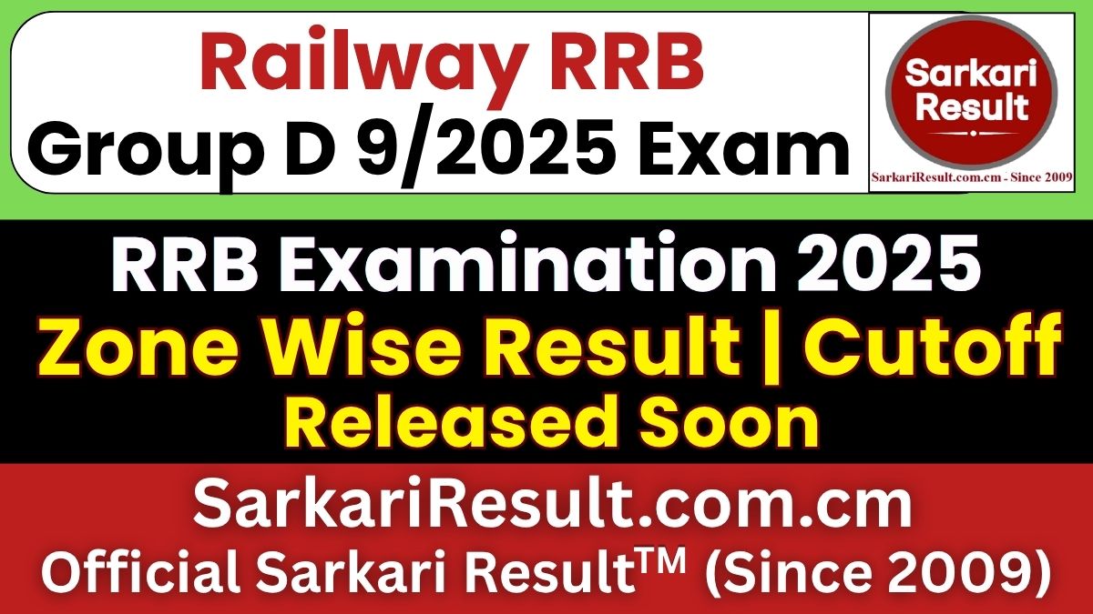 Railway RRB Group D CBT-I Result 2026